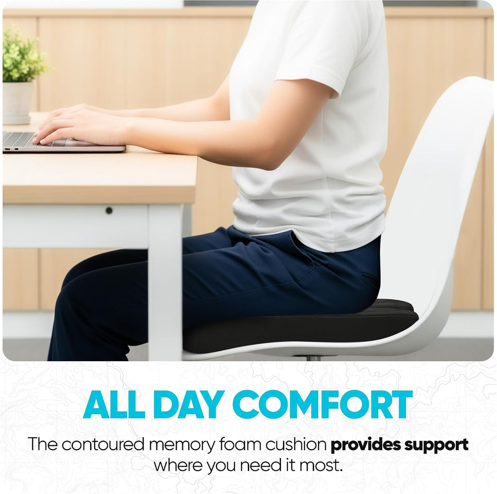 FORTEM Seat Cushion, Office Chair Cushion for Tailbone Sciatica Pain Relief - Image 4