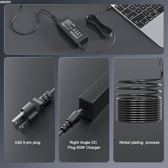 65W USB C Laptop Charger Compatible with Lenovo Thinkpad Laptop Charger | 65W USB C Charger T14 T14s X1 Think pad, Yoga Computer Charger 7i, 65 Watt Replacement Type C Chromebook Power Cord Adapter - Image 3