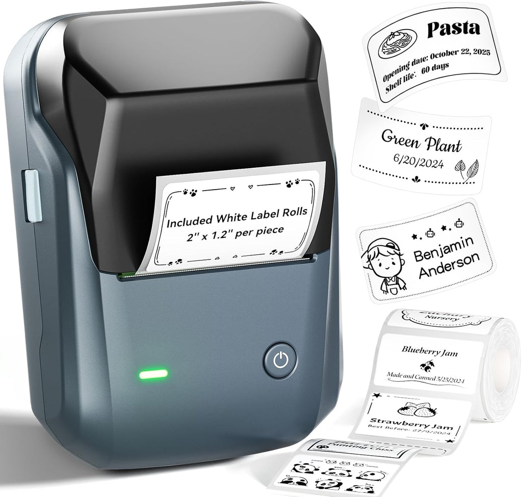 NIIMBOT B1 Label Maker, 2Inch Bluetooth Label Printer for Home, Blue by NIIMBOT