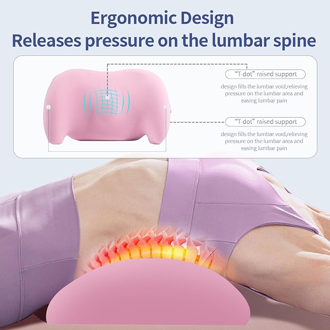 Lumbar Support Pillow for Office Chair, Memory Foam Car Back Cushion | Lumbar Pillow Lower Back with Adjustable Straps, Ergonomic Chair Back Pillow for Office, Car, Gaming Chairs and Bed - Image 5
