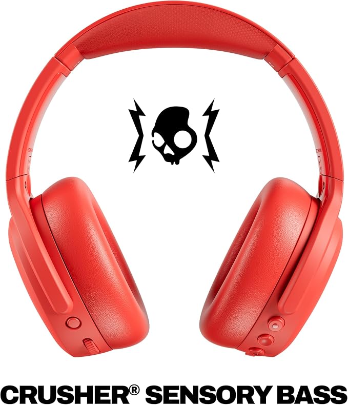 Skullcandy Crusher ANC 2 Noise Cancelling Wireless Headphones - Plasma | Multi-Sensory Crusher Bass, Over-Ear Fit, Bluetooth, 60 Hours Battery, Working Out, Gym, Travel, Studying, Music, Gaming - Image 2