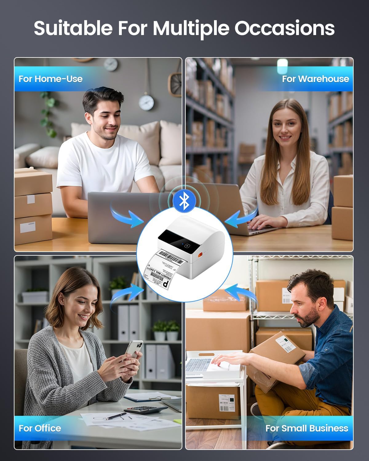 Bluetooth Shipping Label Printer 4x6 - Image 8