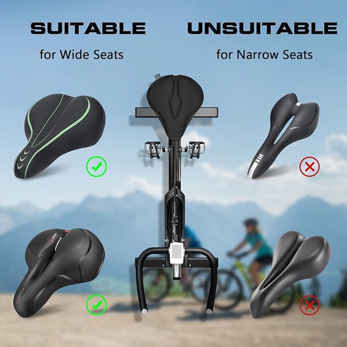 Zacro Bike Seat Cushion - Gel Padded Bike Seat Cover for Men Women Comfort, Extra Soft Exercise Bicycle Seat Compatible with Peloton, Outdoor & Indoor Bike Saddles - Image 3