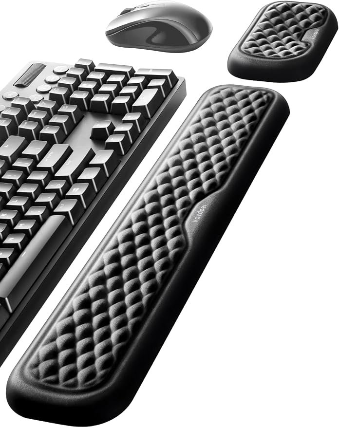 Vaydeer Wrist Rest for Keyboard and Mouse, Computer Ergonomic Wrist Support Pad, Soft Memory Foam Arm Cushion for Desk, Palm Hand Office Laptop Typing - Image 8