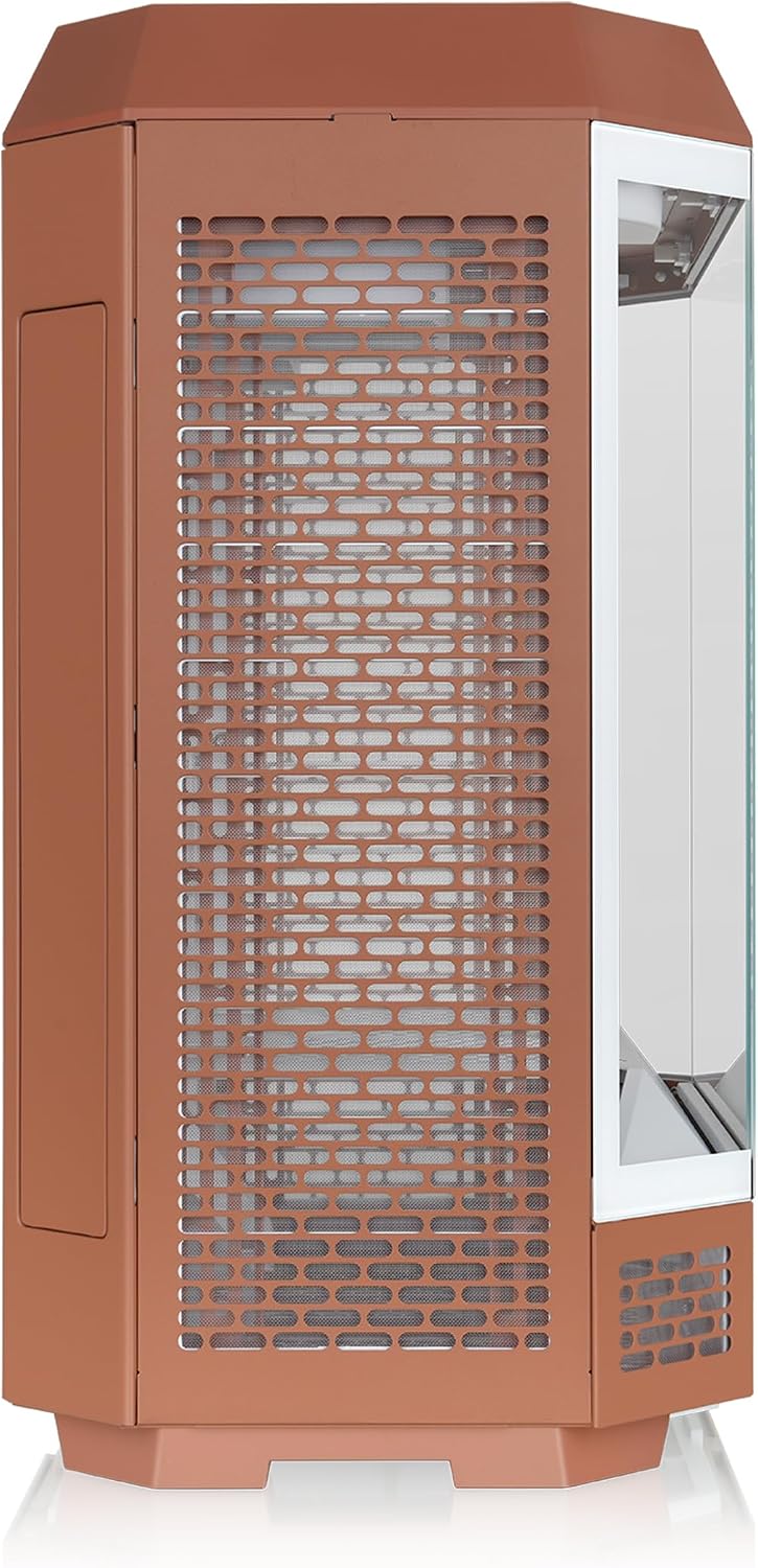 Thermaltake Tower 600 Mid Tower; 2x140mm CT Fans Included; 420mm Radiator Support; 400mm GPU Clearance; Hidden Connector Support; Rotatable PCIe Slots; Mocha Mousse; CA-1Z1-00MUWN-00 - Image 5