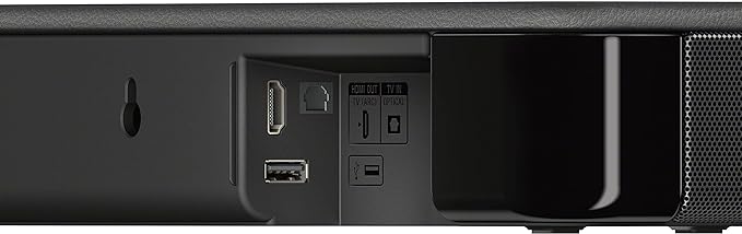 Sony S100F 2.0ch Soundbar with Bass Reflex Speaker, Integrated Tweeter and Bluetooth, (HTS100F), easy setup, compact, home office use with clear sound black | Bass Reflex Speaker, Integrated Tweeter, Clear Sound, Easy HDMI ARC setup, S-Force Front Surr... - Image 4