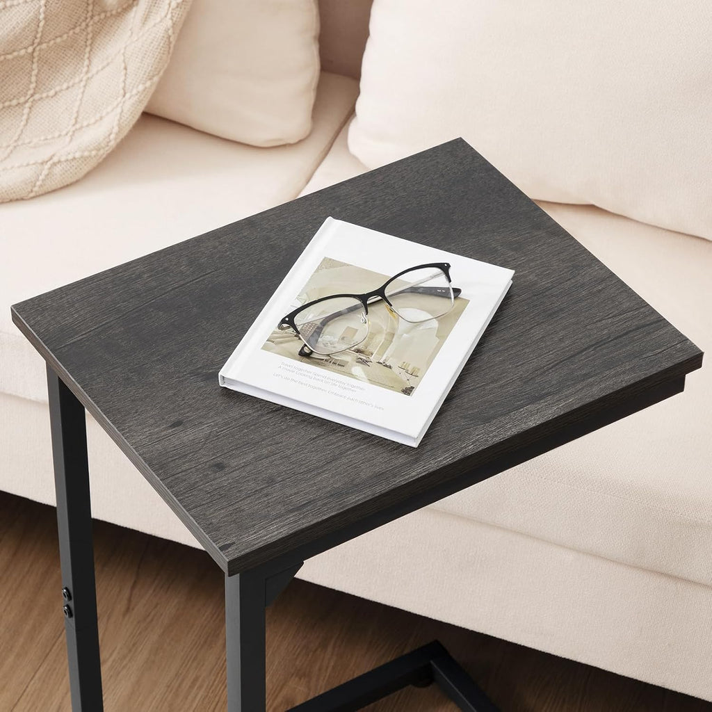 AMHANCIBLE C Shaped End Table Set of 2, Couch Side Table That Slide Under - Image 6