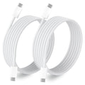 USB C Cable 6FT, 2-Pack Braided USB C Charging Cable | 60W Fast Charger Cord, Long USB C to USB C Cable for iPhone 17/16/15 Pro Max, iPad Pro Air, MacBook, Samsung Galaxy S26 by TISENPET