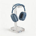 Clear Acrylic Headphone Stand for Desk, Solid One-Piece Headset Holder, Stable Non-Slip Base, Universal Headphone Hanger for Gaming Setup, Office Desk & Home Organization by CHEENYA