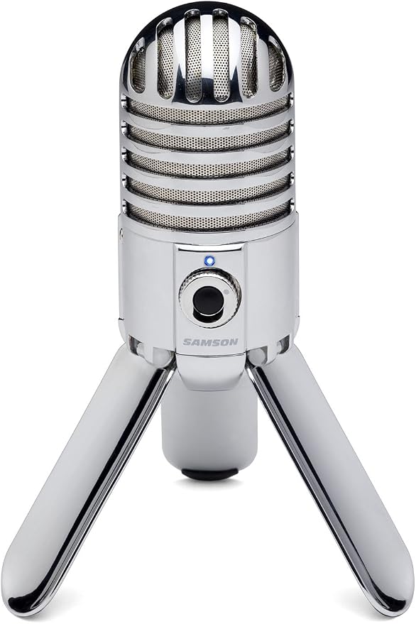 Samson Meteor Mic USB Condenser Podcasting Podcast Recording Desktop Microphone by Samson