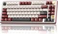 RK ROYAL KLUDGE X87 Gasket Mechanical Keyboard, 75% Wireless Gaming Keyboard with Touchable X-Plate & Volume Knob, Bluetooth/2.4GHz/Wired, Hot Swappable RGB Backlit (Red, Linear Cream Switch) by RKROYALKLUDGE