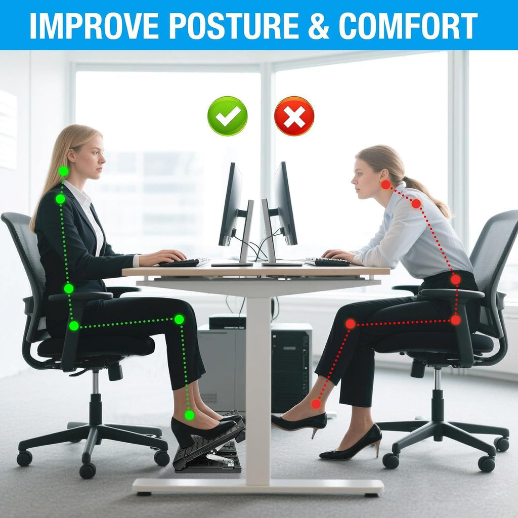 Adjustable Foot Rest Under Desk for Office,Home, Gaming & Study - Image 2