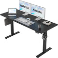 Agilestic 55 * 24 Inch Height Adjustable Electric Standing Desk, Black | Sit Stand Up Computer Desk, Memory Presets, Stable Steel Frame,154 lbs, Easy Assembly, Splice Board, Home Office, Studying by Agilestic