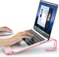 LOXP Laptop Stand for Desk, Aluminum Laptop Riser Holder with Wrist Support | Removable Notebook Stand Ventilated Cooling Computer Riser Ergonomic Lectern Mount Compatible with 10-17” Laptops by LOXP