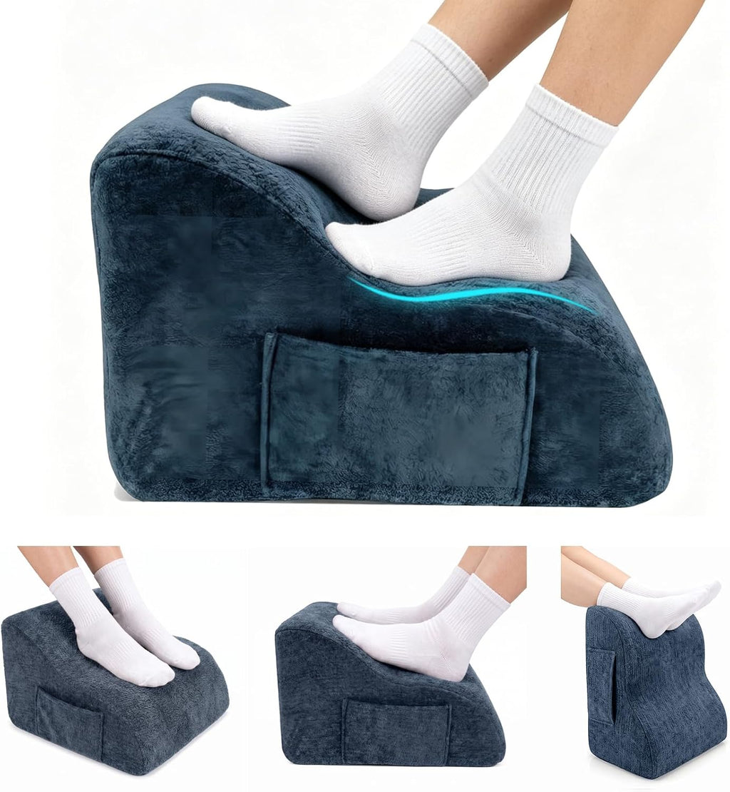 Foot Rest for Under Desk at Work, Ergonomic Under Desk Footrest with Washable Cover, Fit for Office Chair Gaming Chair and Sofa,Leg Elevation Pillow,Supports Posture by jessie