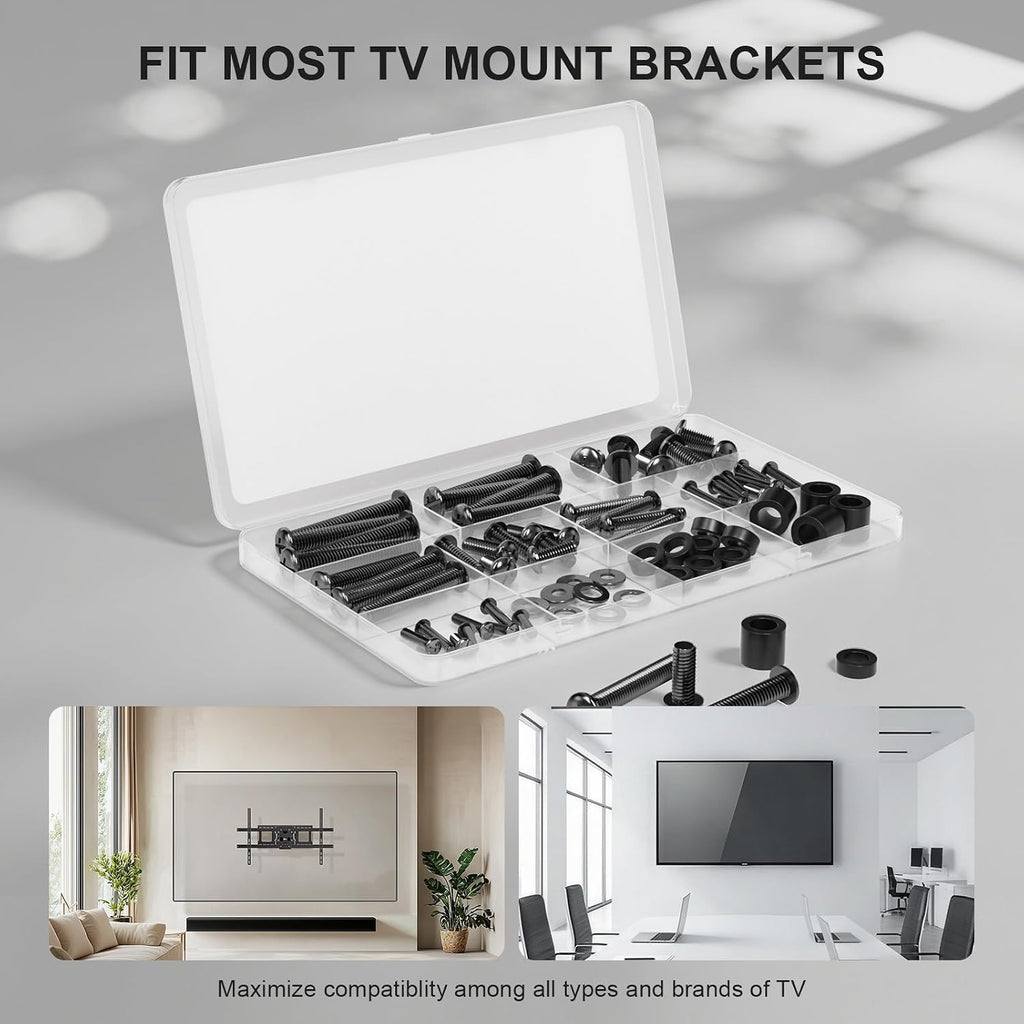 WALI Universal TV Mounting Hardware Set, M4,M5,M6,M8 Screws (UVSP) - Image 6