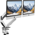 Dual Monitor Arm for 13-32" Screens | Regular Screen up to 32 inch, 20lbs, VESA 75x75mm or 100x100mm, Easy Mount in 2 Way, Desk Mount by ARVITEK