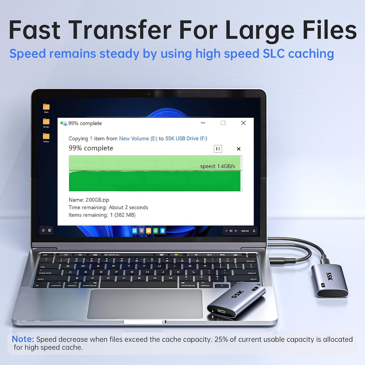 SSK Portable SSD 2TB Up to 2000MB/s External Solid State Hard Drives - Image 4
