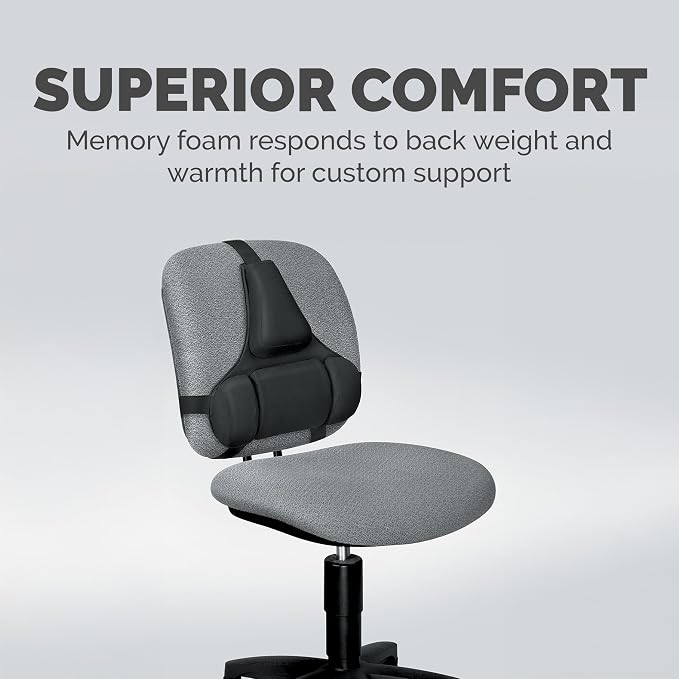 Fellowes Professional Series Back Support, Black (8037601) - Image 6