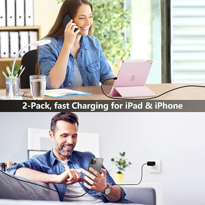 Phone 17 16 15 Charger Fast Charging, 10 FT Long USB C Charger Cord with 20W Type C Fast Phone Charging Block forPhone 17/17 Pro/17 Pro max/Air/Phone 16 15 Pro Max Plus, iPad, Android,Black - Image 5