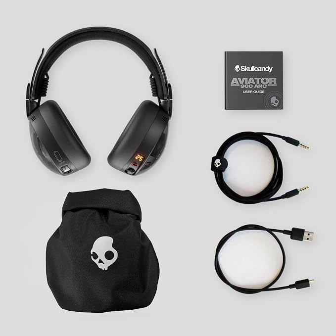 Skullcandy Aviator 900 ANC Noise Canceling Wireless Headphones - Tortoise | Bluetooth, THX Spatial Audio with Head Tracking, Premium Adaptive Noise Cancellation, 60 Hours Battery, Microphone, Travel - Image 8