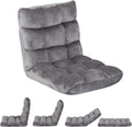 SUPER DEAL 14-Position Folding Floor Chair Gaming Sofa Cushioned Padded Reclining Bed Lounge Couch Seating for Comfy Reading, Reading, Gaming, Relaxing, Watching TV by SUPER DEAL