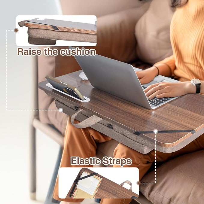 wishacc Lap Desk 24 inches Extra Large - Versatile and Comfortable for Work and Leisure - Image 7