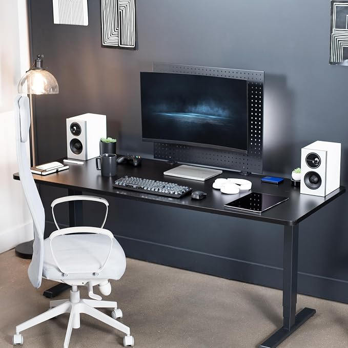 VIVO Articulating Single Monitor Pegboard Mount, Fits Screens up to 32 inches and Peg Boards up to 0.25 inches Thick with 1 inch Hole Spacing, Black, Mount-PB1 - Image 8