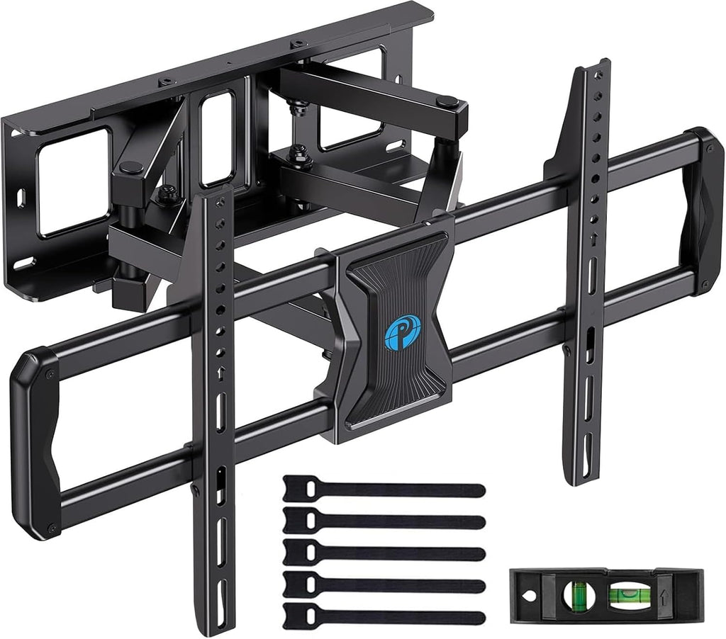 Pipishell Full-Motion TV Wall Mount for Most 37–84 Inch TVs up to 100 lbs, Wall Mount TV Bracket with Dual Articulating Arms, Extension, Swivel, Tilt, Fits 16" Wood Studs, 600 x 400mm Max VESA, PILF8 by Pipishell