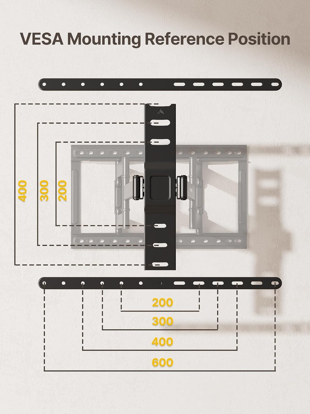 monTEK 1.1-Inch Ultra Slim Full Motion TV Wall Mount for 43-90 Inch TVs - Image 9