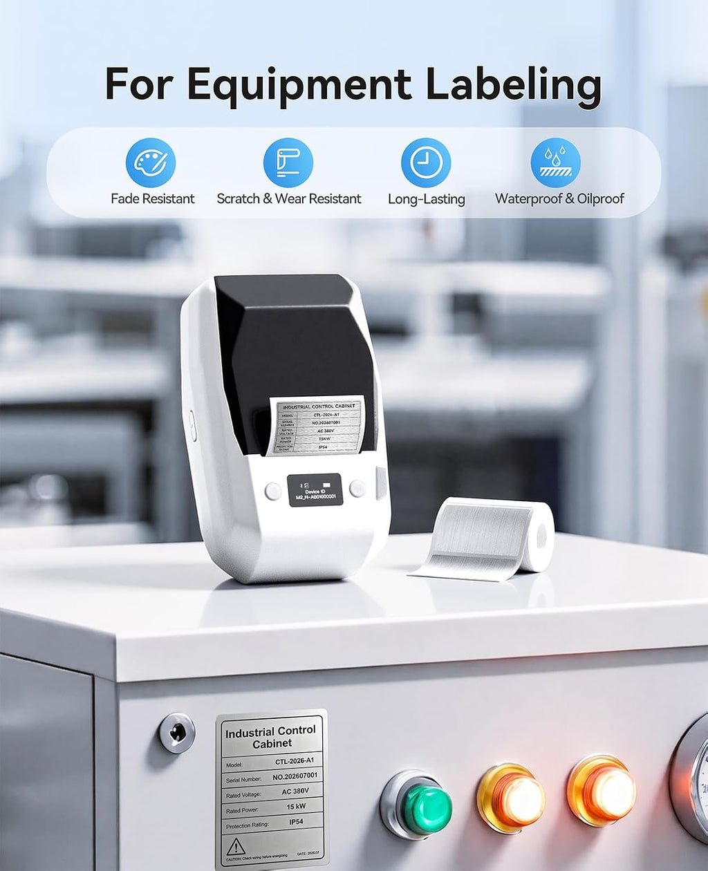 NIIMBOT M2 Label Maker with Tape, 2" Thermal Transfer Label Printer, White - Image 3