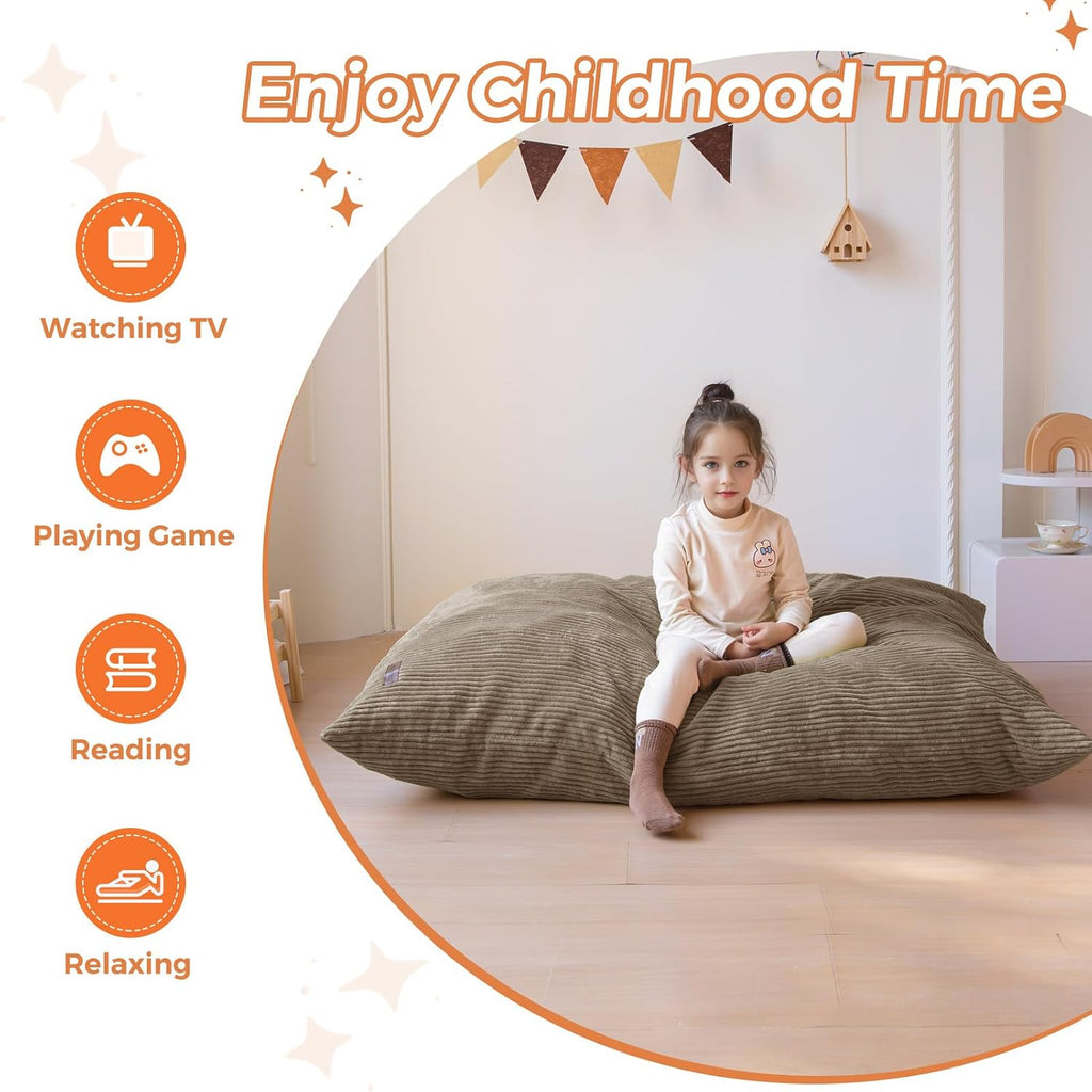 MAXYOYO 3 in 1 Kids Bean Bag Chair, Comfy Floor Sofa with Removed Cover - Image 6
