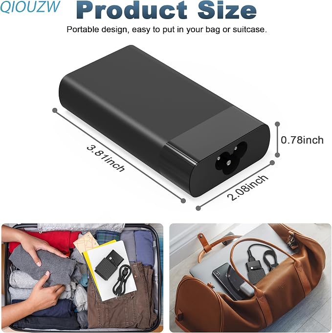 65W USB C Laptop Charger Compatible with HP Laptop Charger Spectre X360 Elitebook Envy Omnibook Elite Dragonfly Chromebook ProBook Zbook Type C Computer Charger AC Adapter Power Cord Supply - Image 6