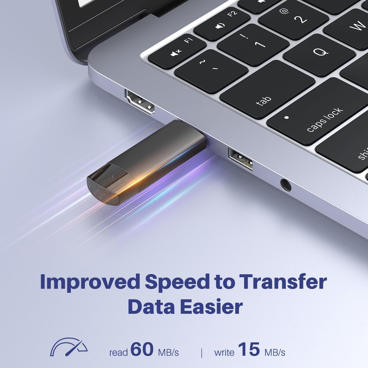 64GB USB C Flash Drive Dual USB 3.0 Flash Drive Type C + USB A Portable Type-C Flash Drive 2-in-1 USB-C Thumb Drive for Smartphone Tablet Computer Mac iPhone Black (2 Pack) - Image 2