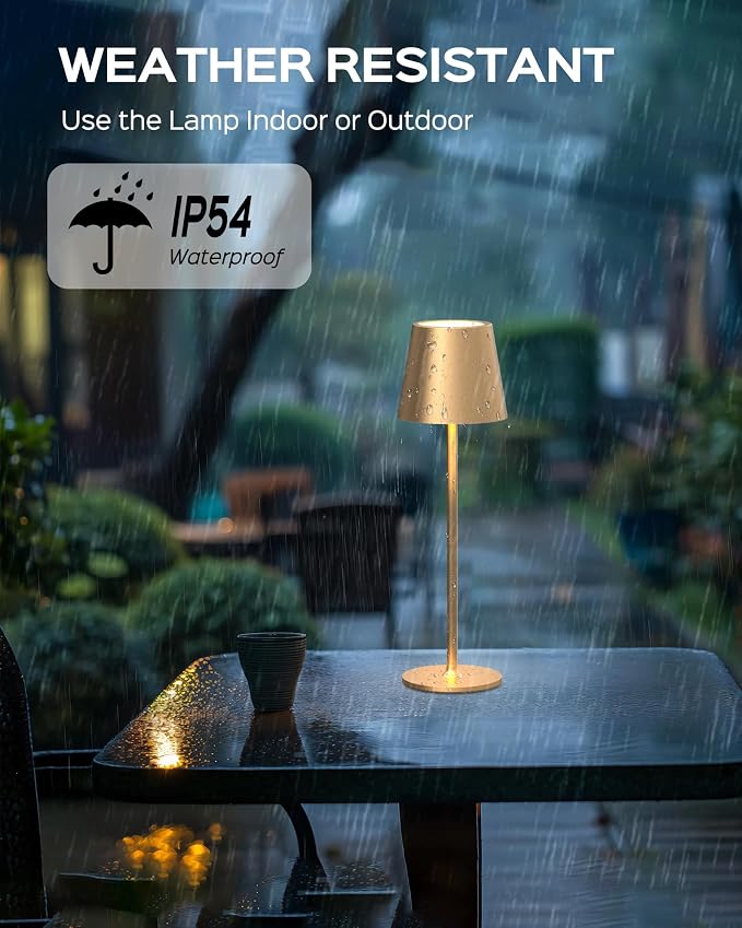 JACKYLED Cordless Table Lamps Rechargeable, 3 Adjustable Height, 5000 Capactiy Operated, 3 Colors Smooth Dimming, Portable LE - Image 4