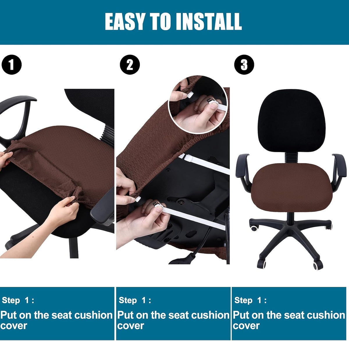 Smiry Office Computer Chair Seat Covers for Desk, Anti-dust Protector - Image 7