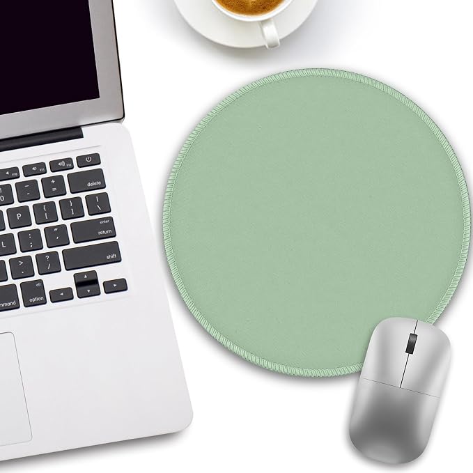 Funny Work Mouse Pad, Small Round Mousepad for Desk, Laptop | Mini Travel Wireless Mice Pad for Computer, Office Accessories, Coworker Gifts, 8.6 x 8.6 inch - Image 2