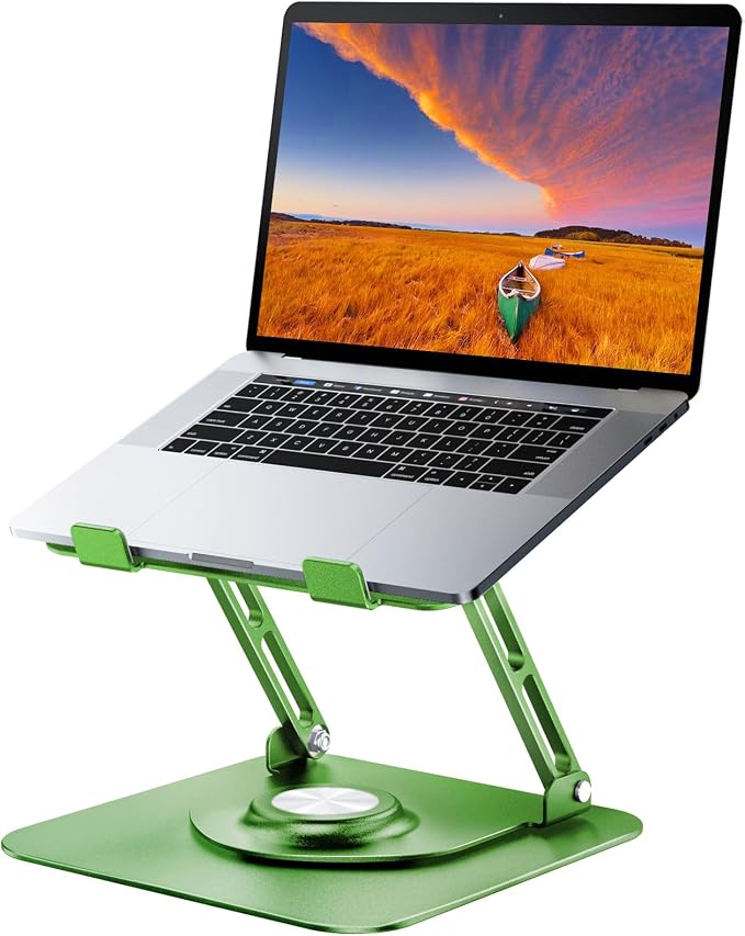 Laptop Stand for desk(360°Rotating),Aluminum laptop Riser for 10-16"Laptops | Adjustable Multi-Angle Ergonomic Laptop Stand, Foldable Portable for Home Office, Fits MacBook Air Pro Dell HP Laptops by JOYEKY