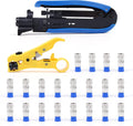 Knoweasy Coax Compression Tool Kit for RG6, RG59 and RG11 Connectors by knoweasy