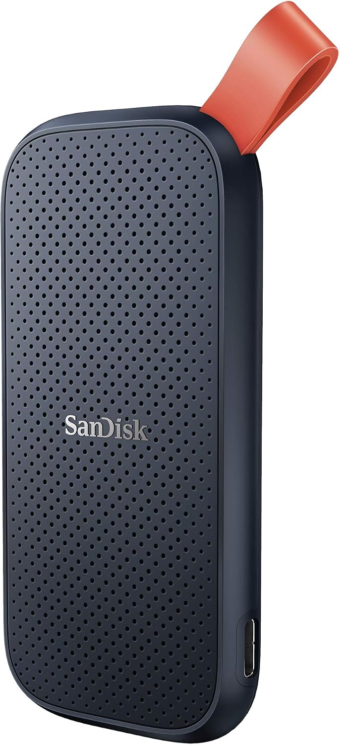 SanDisk 1TB Portable SSD - Up to 520MB/s, USB-C, USB 3.2 Gen 2 - SDSSDE30-1T00-G25 by SANDISK