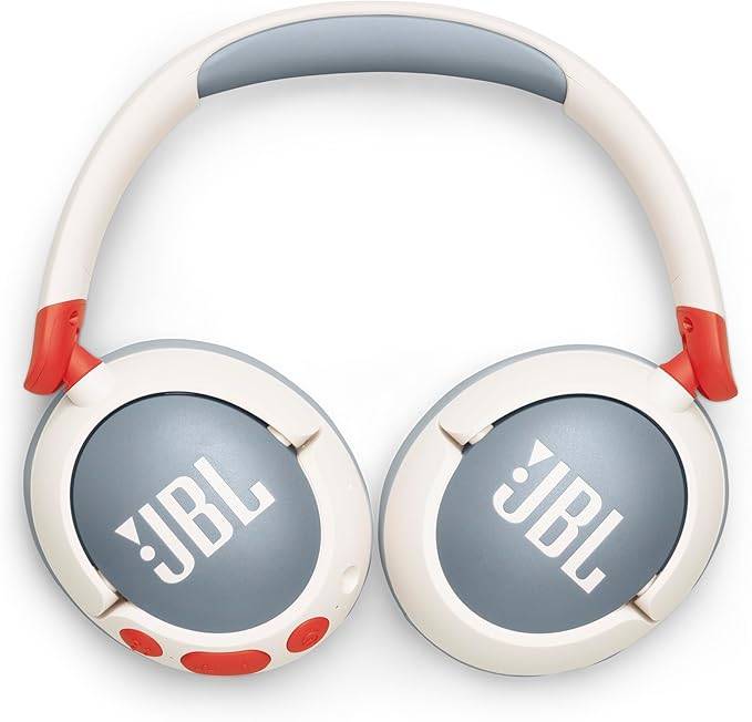 JBL Junior 470NC - Cancelling Kids Headphones - White | JBL Safe Sound 85dB, Parental Control with Customizable Volume Playtime, Easy monitoring, Active Noise Cancelling - Image 6