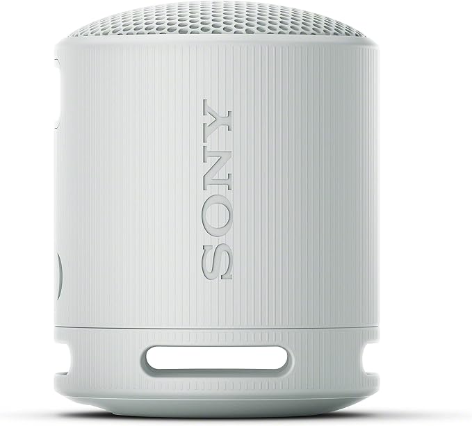 Sony SRS-XB100 Wireless Bluetooth Portable Lightweight Speaker, Light Gray | 16 Hr Battery, Super-Compact Travel Speaker, IP67 Waterproof & Dustproof Shower Speaker, Versatile Strap, Hands-free Calling - Image 8