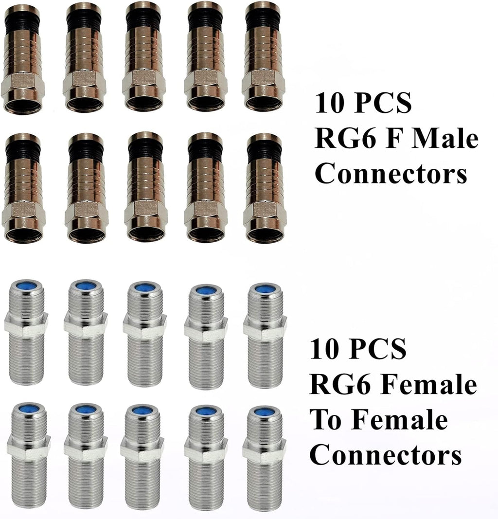 Gaobige Coax Cable Crimper Tool Kit, Coaxial Compression Tool for rg6 rg59 - Image 7