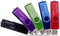 32GB Flash Drive 5 Pack ENUODA Thumb Drives 32GB Swivel Design USB 2.0 Memory Stick Jump Drive Pen Drive for Storage and Backup (5 Colors) by ENUODA