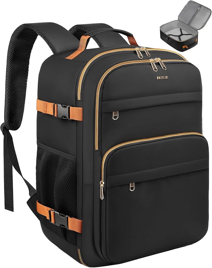 HOTOR Travel Backpack Women Flight Approved Carry on Bag | 15.6inch Laptop Computer Bag Flight Approved Personal Item Travel Bag for Work, Business, College by HOTOR