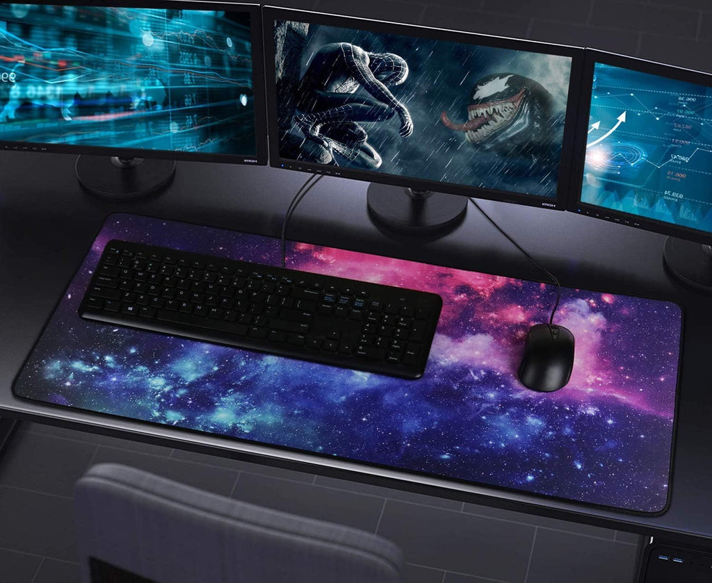 Gaming Mouse Pad with Stitched Edges (35.4X15.7In) Waterproof Desk Pad - Image 7