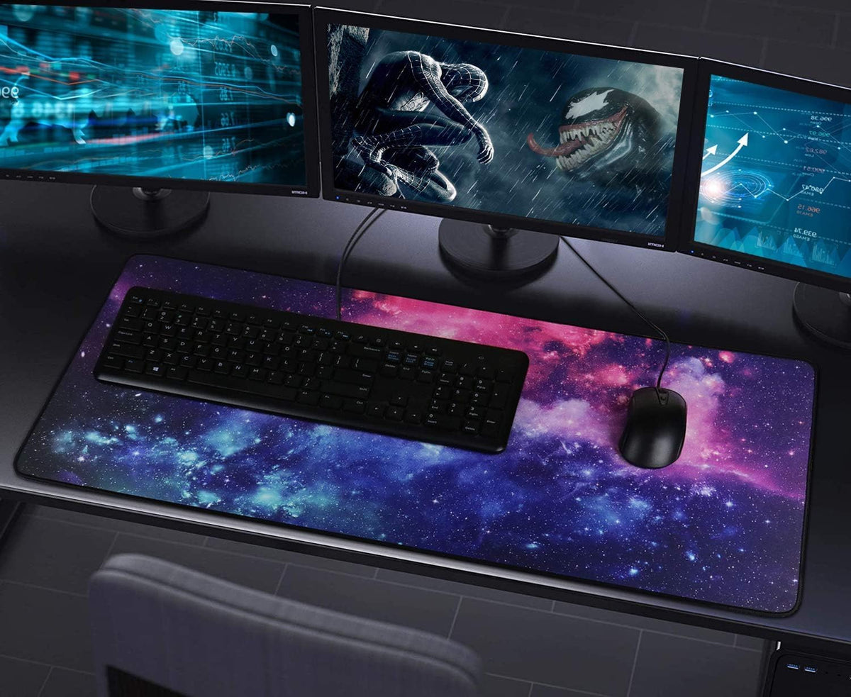 Gaming Mouse Pad with Stitched Edges (35.4X15.7In) Waterproof Desk Pad - Image 7