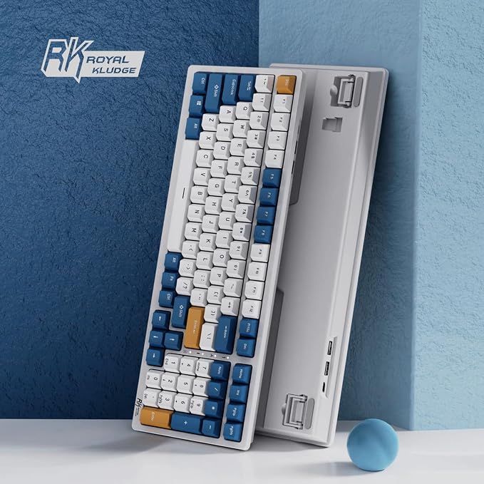RK ROYAL KLUDGE RK98 Wireless Mechanical Keyboard, 100 Keys 98% Layout with Custom Switches Hot Swappable, Tri-Mode BT5.1/2.4G/USB-C Full Size Gaming Keyboard with Numpad RGB, Brown Switch - Image 9