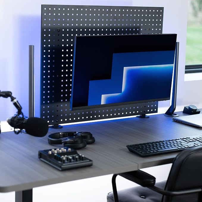 VIVO Articulating Single Monitor Pegboard Mount with Arm, Fits Screens up to 32 inches and Peg Boards up to 0.25 inches Thick with 1 inch Hole Spacing, Black, MOUNT-PB2A - Image 8