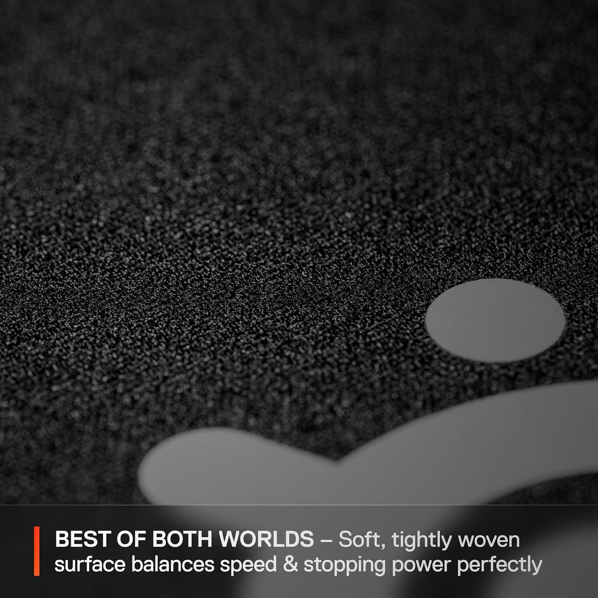 SteelSeries QcK L Performance Balance Gaming Mousepad - Black - Image 3